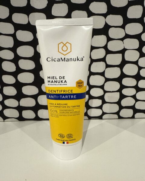 Dentifrice miel de manuka anti tartre