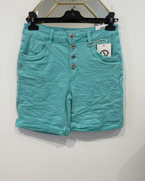 Short bleu turquoise stretch – Marque Karostar