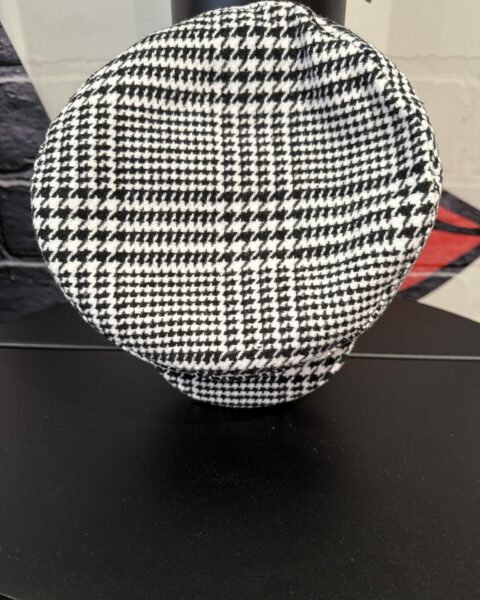 Casquette gavroche MOA motif pied-de-poule
