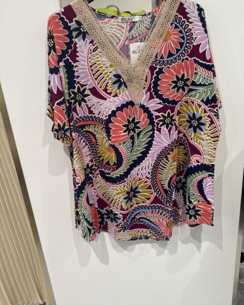 Blouse imprimée bohème chic