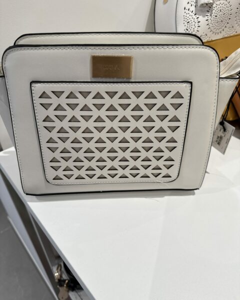 Sac bandoulière MOA blanc à motifs ajourés