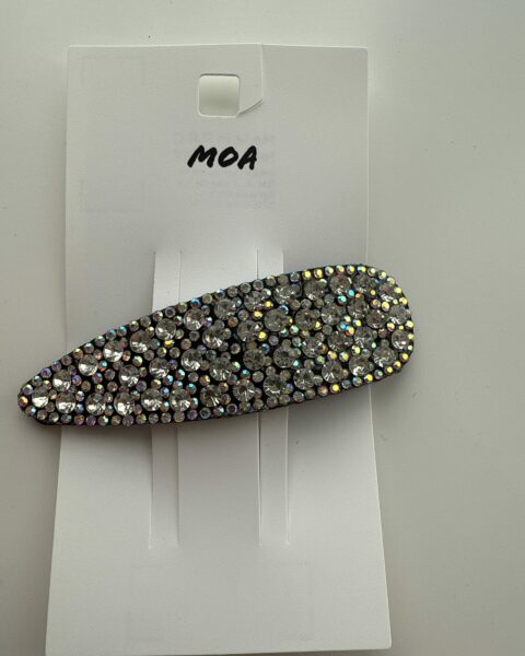 Barrette maxi strass “Éclat de nuit” – MOA