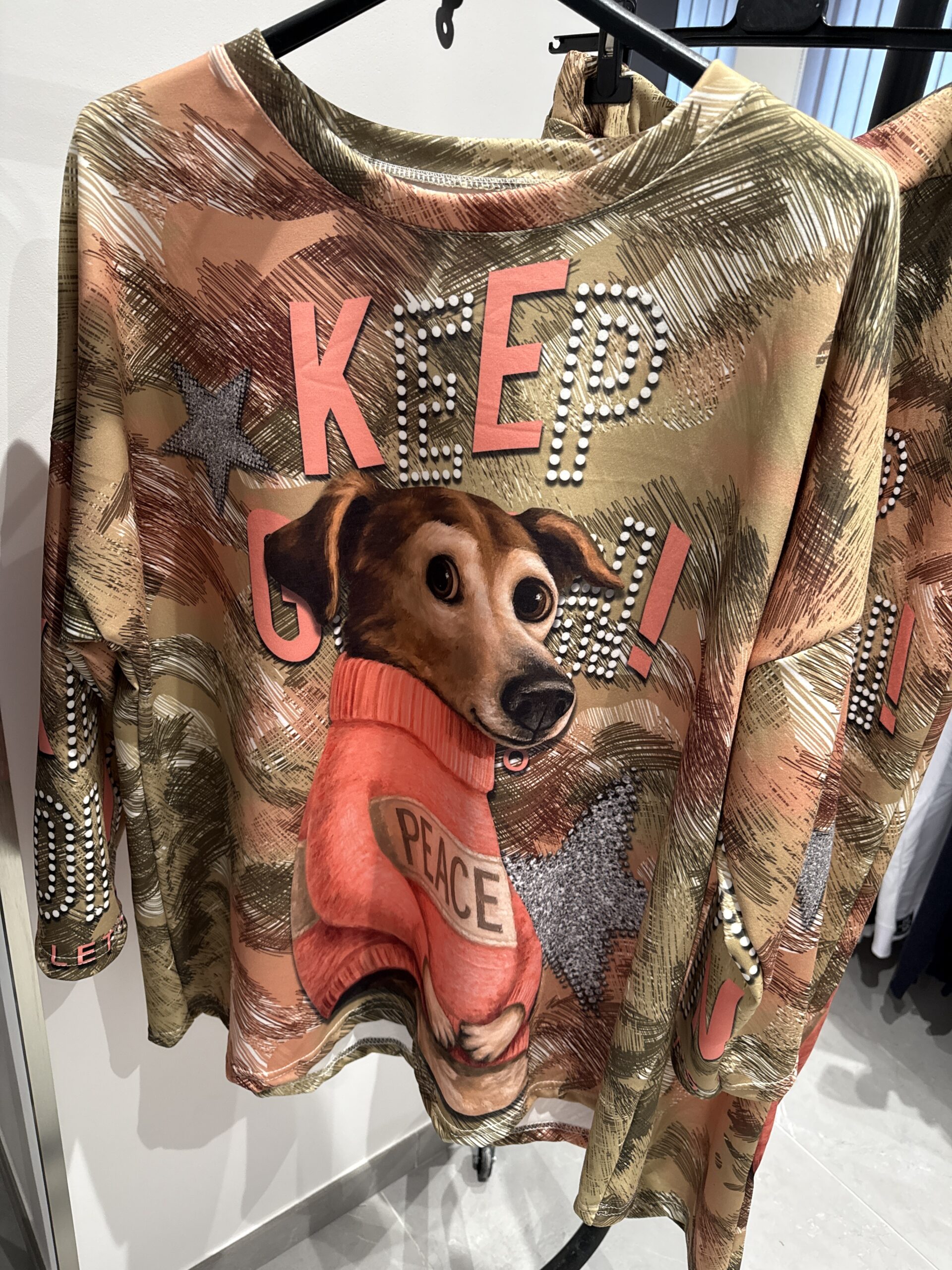 Ensemble imprimé “Keep Going” – Chien Peace