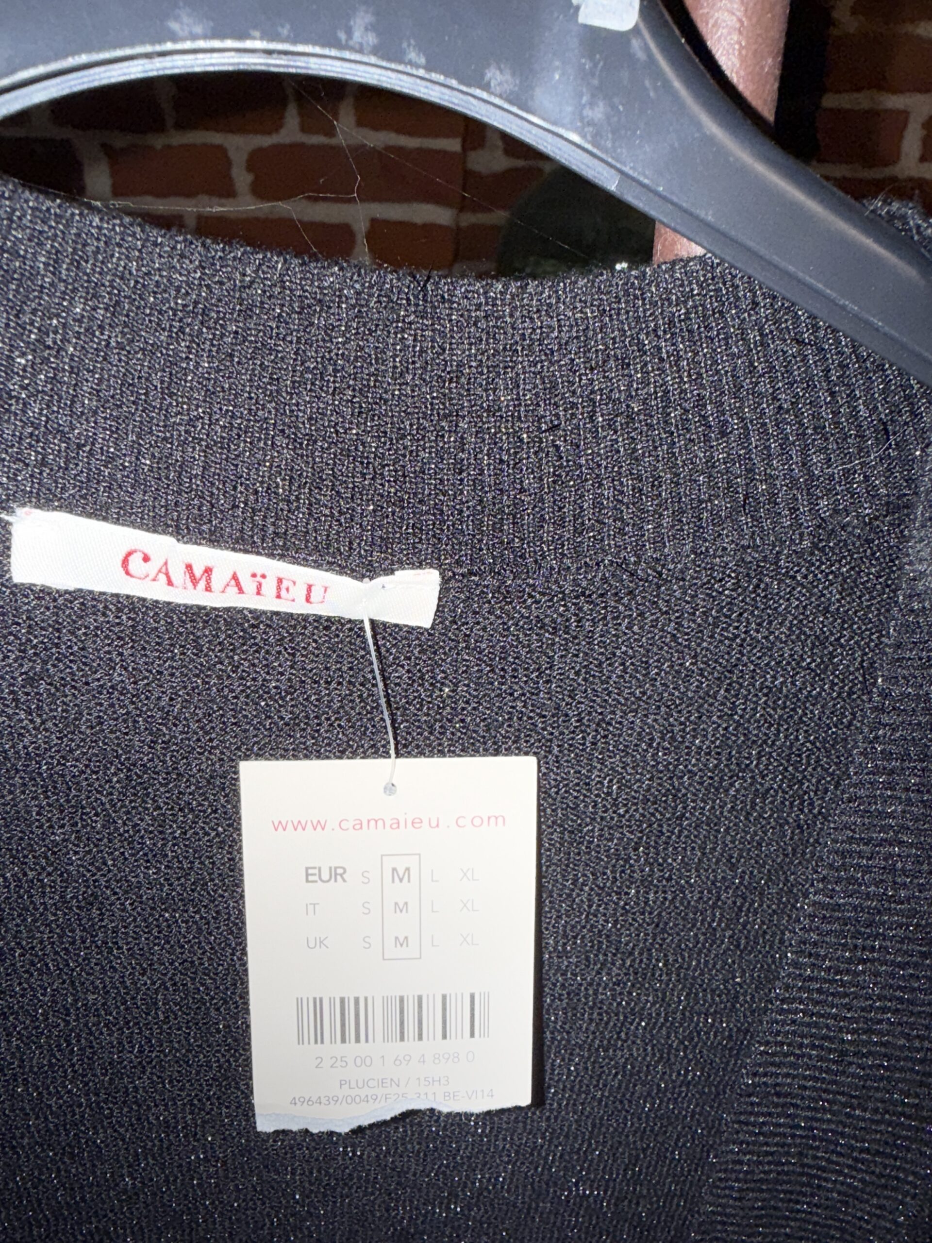 Boléro noir scintillant – Camaïeu ✨ – Image 2